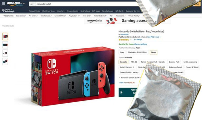 Amazon Telah melakukan Kesalahan Mengirimkan Sekotak Kondom Untuk Pelanggan Yang Telah Memesan Nintendo Switch