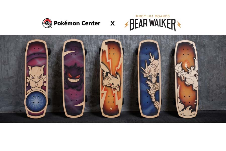 Pokemon Berkolaborasi Dengan Bear Walker Untuk Membuat Skateboard Bertema Pokemon