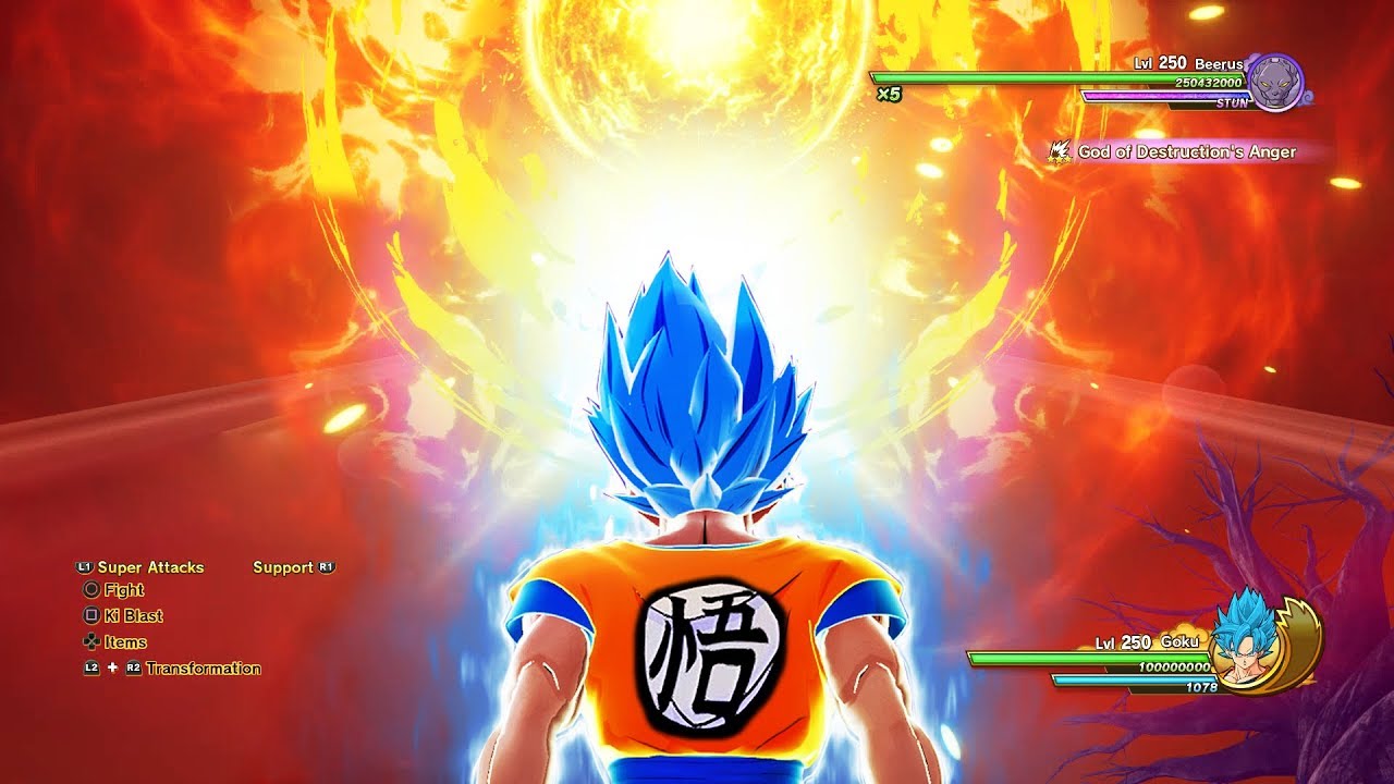 Mod terbaru Dragon Ball Z: Kakarot mungkinkan Goku membantai Beerus dalam wujud Super Saiyan Blue