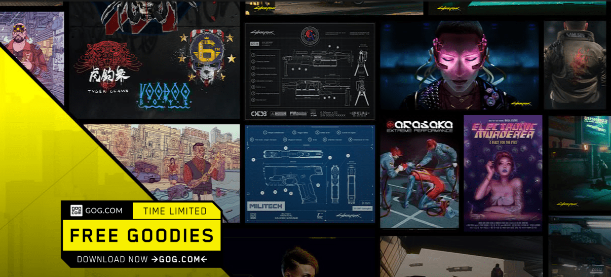 GOG Bagikan Berbagai Pernak-Pernik Cyberpunk 2077 Secara Gratis!
