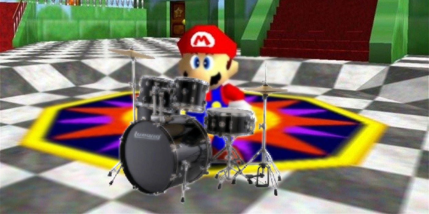 Seorang Streamer Selesaikan Super Mario 64 Dengan Drum Sebagai Kontrolernya
