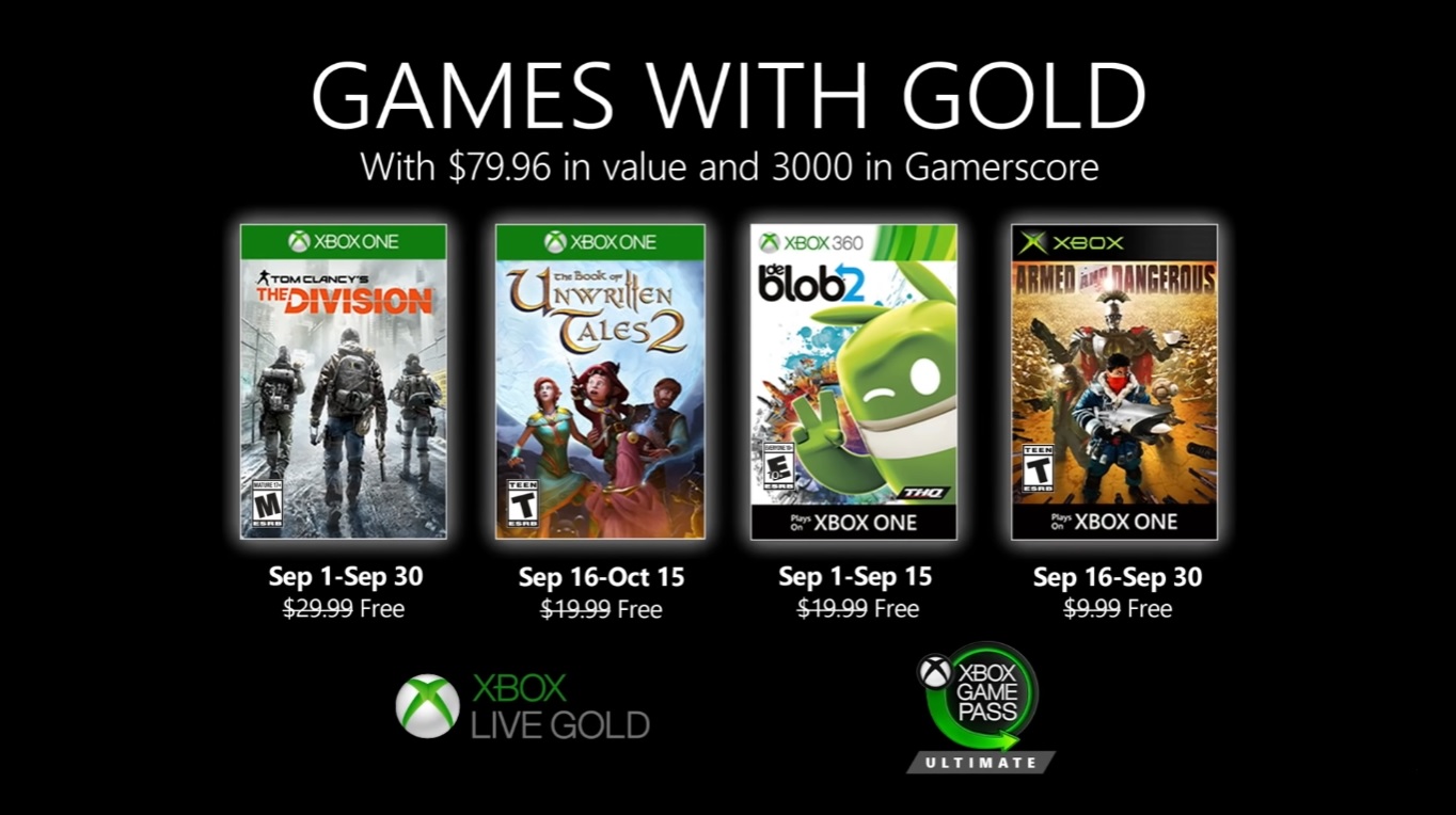 Game Gratis Xbox Live Gold Untuk Bulan September Diumumkan