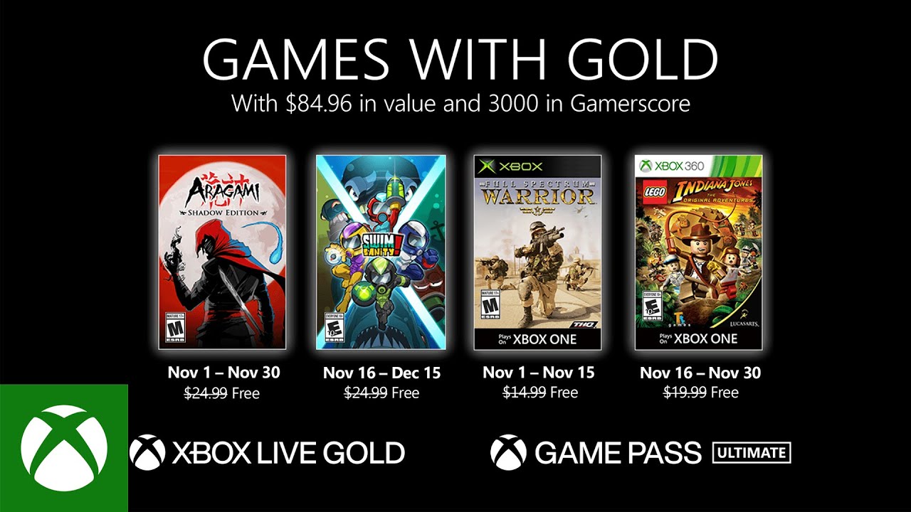 Game Xbox Live Gold Untuk November Diumumkan