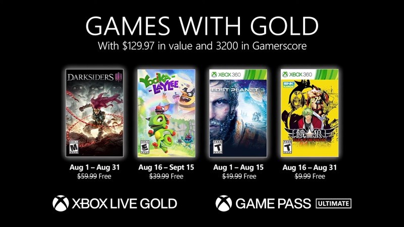 Games With Gold Untuk Bulan Agustus Diungkap