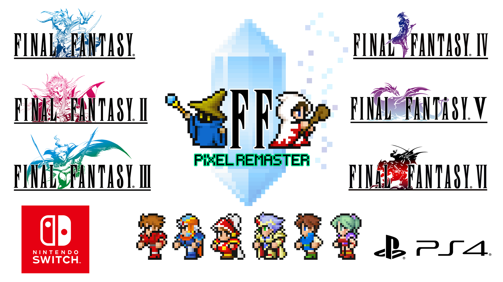 Final Fantasy Pixel Remastered Nintendo Switch PlayStation 4